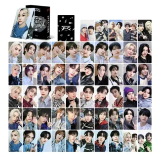 55 unids/set Kpop Felix Skz Lomo tarjetas extrañas nuevo álbum tarjetas fotográficas para niños Hyunjin Han Lee Know tarjeta fotográfica para colección de Fans