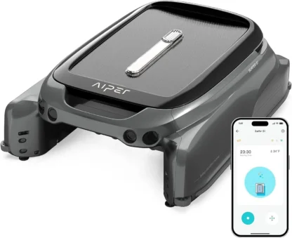 Skimmer de piscina Solar automático, Robot Skimmer de piscina con soporte de aplicación, alimentado por energía Solar y alimentado por batería para continua