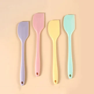 Espátula antiadherente de silicona resistente al calor, herramienta de cocina de grado alimenticio, perfecta para cocinar, hornear y revolver