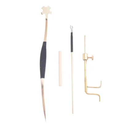 Kit de herramientas Luthier para violín de latón, juego de postes de sonido para violín, herramienta de instalación de postes de sonido, herramientas de reparación para hacer violín
