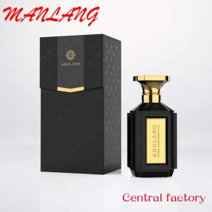 Caja de Perfume negra de lujo personalizada, botella vacía, nuevo diseño, embalaje de Perfume único