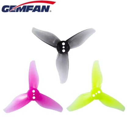 GEMFAN-hélice de 3 aspas para Drones de carreras, 8 piezas, 2023, 2x2,3x3, 2 pulgadas, 3 agujeros, 1,5mm de diámetro de agujero central para RC FPV, Freestyle, DIY