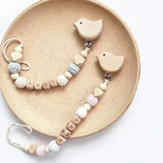 Clips personalizados para chupete de bebé, cadena de soporte para pezón, mordedor de alimentación infantil, juguetes de dentición, regalo para masticar