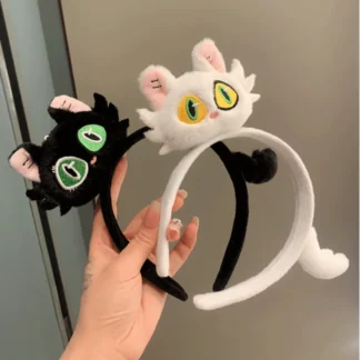 Nuevas bandas para el pelo de gato de tela, diadema bonita de estilo lindo, accesorios divertidos para el cabello de moda para mujer