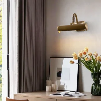 Luz de lente de maquillaje de estilo francés Vintage, luz de pared de latón refinado, luz de imagen, iluminación LED para baño, habitación y sala de estar