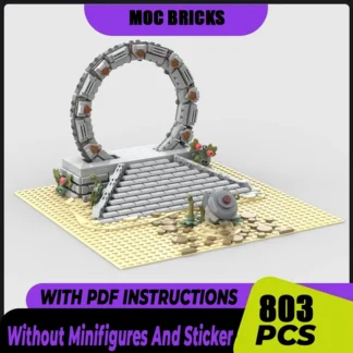 Bloques de construcción Moc de Star Movie, modelo de puerta estrellada espacial, ladrillos de tecnología, ensamblaje de bricolaje, juguetes de construcción, regalos de vacaciones
