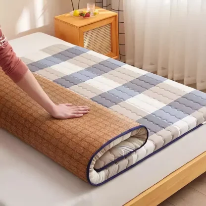Colchoneta de mimbre de verano, colchón de enfriamiento, Tatami de doble uso para el hogar, colchoneta de suelo de alquiler, almohadilla para dormir