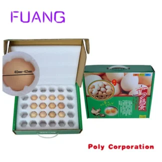 Caja de cartón para huevos corrugados, caja de embalaje para pequeños negocios, envío personalizado