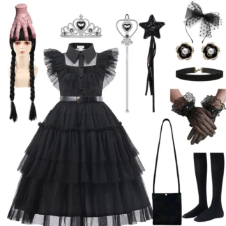 Disfraz de película de los vientos góticos para niñas, vestido de fiesta de Carnaval y Halloween, para niños de 3 a 12 años