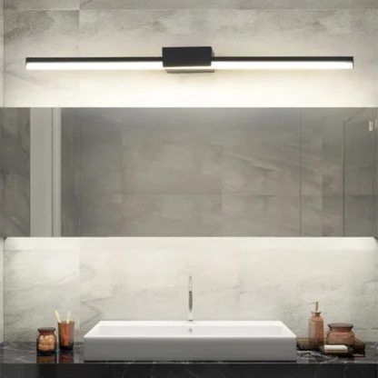 Deyidn-Lámpara moderna para espejo, luz de lavabo Simple para maquillaje, mesa, espejo, iluminación interior Led NEGRO/blanca para cuarto de baño sanitario
