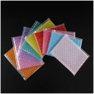 Sobres acolchados coloridos con burbujas para correo, paquetes con cierre hermético, 10 piezas, 22x15cm