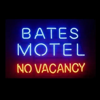 BATES MOTEL-señal de neón personalizada, tubo de vidrio Real hecho a mano, decoración publicitaria para Hotel, Pub, 17 "X14"