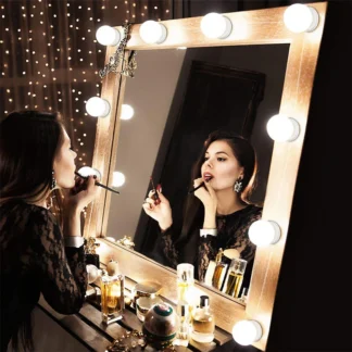 Espejo de maquillaje con USB, luz regulable para tocador Hollywood, 6, 10 y 14 bombillas