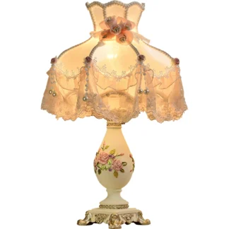 Lámpara de escritorio de cristal creativa, estilo europeo neoclásico, minimalista, para sala de estar, dormitorio, decoración de mesita de noche, lámpara de tocador