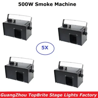 Máquina de niebla de 500W, equipo de luz de escenario, Disco, DJ, fiestas, espectáculos, proyector, nebulizador doméstico, 4 piezas, novedad