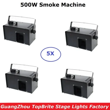 Máquina de niebla de 500W, equipo de luz de escenario, Disco, DJ, fiestas, espectáculos, proyector, nebulizador doméstico, 4 piezas, novedad