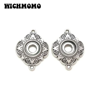 Conector poroso de aleación de Zinc para collar, accesorios de joyería, 5 unidades por bolsa, 30mm, nuevo