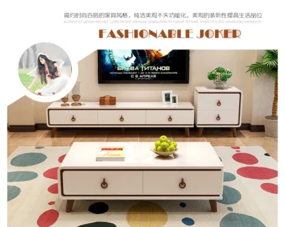 Soporte de TV moderno para sala de estar, muebles para el hogar, soporte para monitor led de tv, mueble de tv, mesa de tv + mesa de centro, mesa de bajo