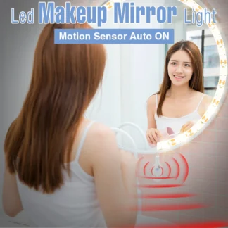 Lámpara LED con Sensor de movimiento para espejo de maquillaje, luz LED con Sensor de movimiento, PIR, inalámbrico, regulable, con USB, retroiluminado