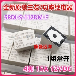 SRDI-S-112DM-F 12V 15A 4 12VDC SRD1, lote de 10 unidades