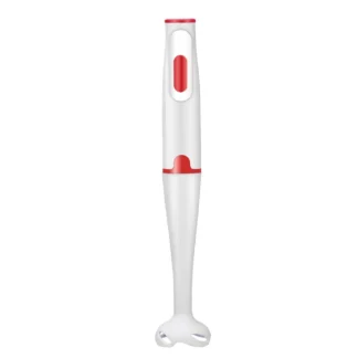 Licuadora de inmersión Licuadora de mano Turbo Stick de 300 vatios, potente diseño para triturar hielo, puré de batidos, enchufe rojo de la UE