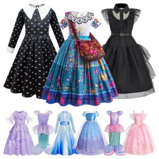Vestidos de princesa para niñas pequeñas, ropa de cumpleaños, fiesta de Navidad, Halloween, Carnaval, Cosplay