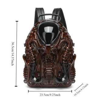 Mochila con forma Cyberpunk nueva tendencia mochila hombres y mujeres mucho