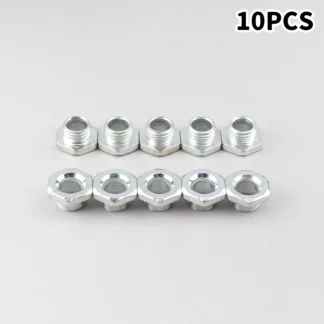 Tubo roscado M10 con tuerca para lámparas, tornillo hueco, tubo de Metal, blanqueamiento dental, reparación de Theead, Base de iluminación, accesorios de conexión