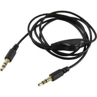 Cable de extensión de Audio para auriculares estéreo, 2 piezas, 3,5mm, M/M, con Control de volumen, color negro