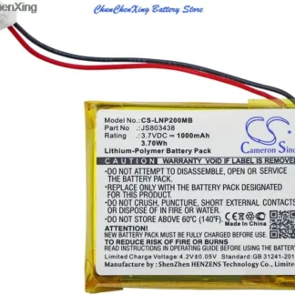 Cameron Sino Batería de 1000 mAh JS 803438   para Luvion Platino 2