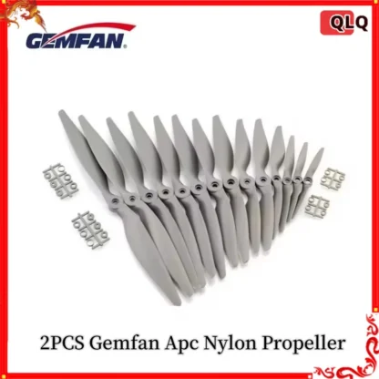 Hélice de nailon Gemfan Apc, 2 piezas, 5x5/6x4/7x5/8x4/8x6/9x6/10x5/10x7/11x5.5/12x6/13x6. Accesorios para avión teledirigido, 5/14x7/16x8/17x10