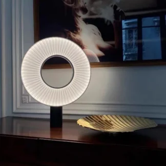 Lámparas de mesa Led de tela creativa para sala de estar, lámpara de escritorio para dormitorio, luces de mesita de noche, accesorios de iluminación de decoración interior