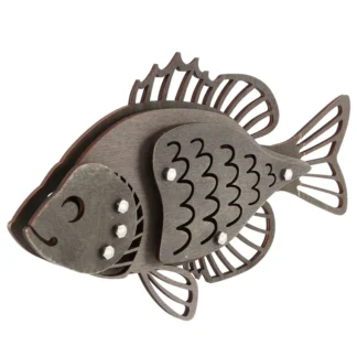 Adornos de madera de pez océano para interiores, creativo, Retro, colgante de pared, tallado en madera, decoración de pared de animales, manualidades