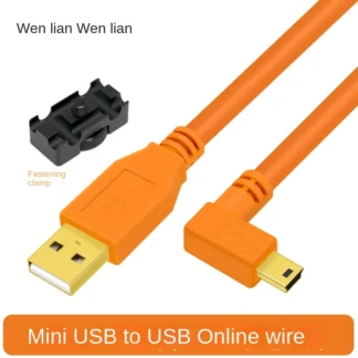 Cable de datos de línea de disparo en línea de alta velocidad, mini5 Pines, USB 2,0, Canon 5D3/5D2/6D/6D2/80D/77D, Nikon D610