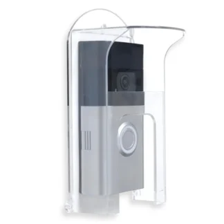 Cubierta de lluvia para timbre de plástico transparente, adecuada para modelos de anillos, Protector impermeable, timbres de vídeo