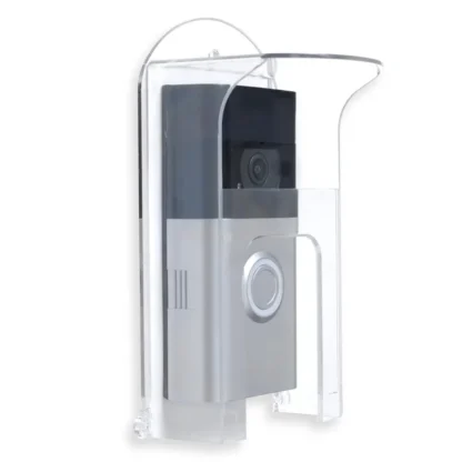 Cubierta de lluvia para timbre de plástico transparente, adecuada para modelos de anillos, Protector impermeable, timbres de vídeo