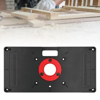 Placa de inserción de mesa de enrutador, placa abatible de máquina de recorte, placa de montaje de inserción de mesa de aluminio de precisión, placa de enrutador de madera