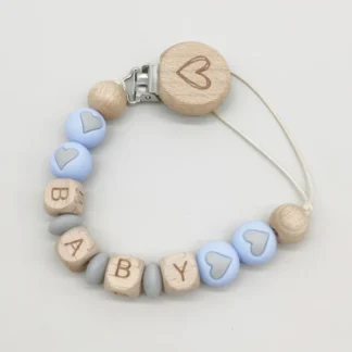 Clip de chupete con nombre personalizado, cadenas de silicona hechas a mano, soporte de silicona, chupete para bebé, alimentación infantil, regalo para masticar