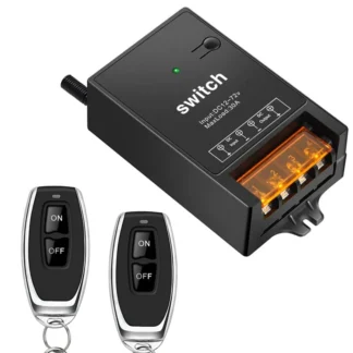 Interruptor de Control remoto con relé 30A, interruptor inalámbrico para luces, lámparas y ventiladores, CC 72V, 60V, 48V, 36V, 24V, 12V