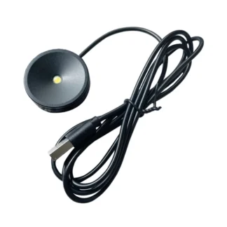 Minifoco Led USB de 5V, montada en Superficie redonda lámpara de techo, foco negro, blanco y plateado