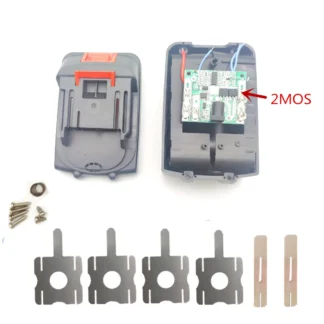 Caja de batería para herramientas eléctricas, amoladora angular eléctrica inalámbrica de 18V con caja BMS de 21v, corte 18650, soporte de iones de litio
