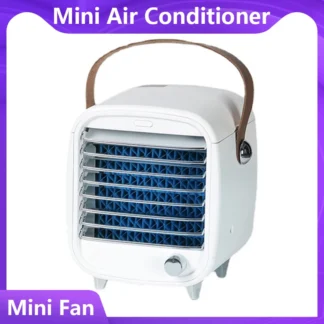 Mini aire acondicionado portátil, ventilador de refrigeración por agua para habitación, oficina, móvil