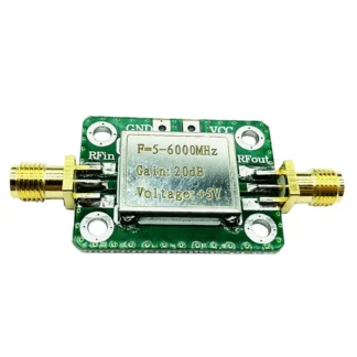 Amplificador de potencia RF con carcasa protectora amplificador de señal de banda ancha de 5M-6GHz 20DB de alta ganancia