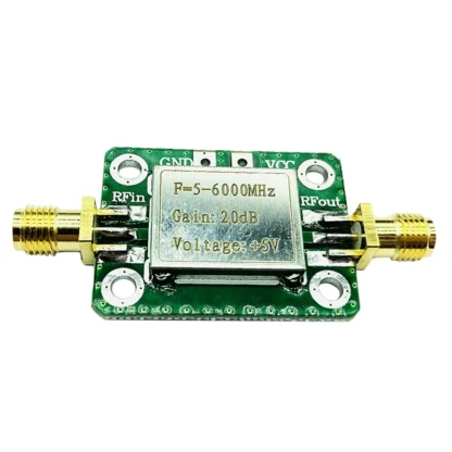 Amplificador de potencia RF con carcasa protectora amplificador de señal de banda ancha de 5M-6GHz 20DB de alta ganancia