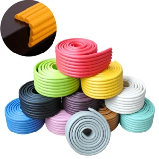 Tira de espuma autoadhesiva para proteger Bordes de escritorio, parachoques para esquinas de mesa, protección para niños, muebles, cojín de colisión, 2m