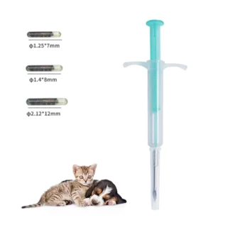 Chip de inyección de Pet de 15 dígitos, jeringa de Microchip para animales, ICAR estándar internacional, 500 piezas, 134,2 KHz, FDX-B