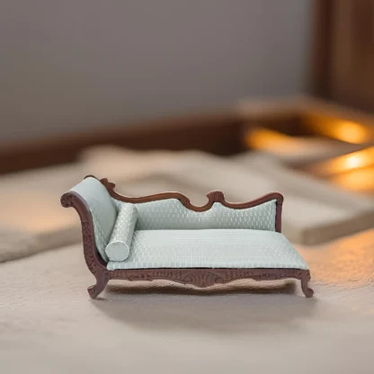 Muebles en miniatura, sofá, sala de estar para micropaisaje, accesorios para fotos, Diorama
