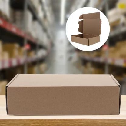Cajas de cartón para mover zapatos, envío grande y pequeño, donación de cartas, recauchutado de fondos, cartón marrón, 10 Uds.