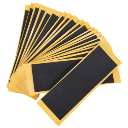 20 unids/lote, cubierta de diapasón negra, pegatinas de cinta sin cortar, pegatinas de cinta de agarre de espuma negra, 38mm x 110mm
