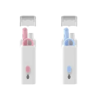 Limpiador de teclado de ordenador 7 en 1, Kit de limpieza de eliminación de teclas, bolígrafo de limpieza de auriculares para teléfono, tableta, herramienta de cepillo de limpieza de pantalla